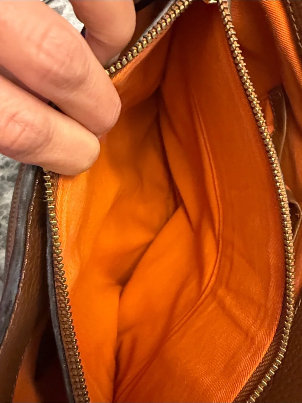 Loxwood Paris Cognac Pebbled Leather Shoulder Bag